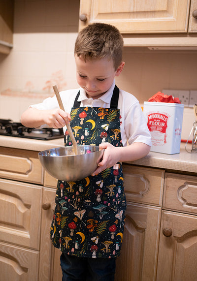 Children's Woodland Mushroom Print Popsy Apron