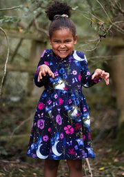 Children's Bat Floral Print Dress (Selvina)