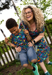Children's Dinosaur Print Cotton T-Shirt (Dorea)