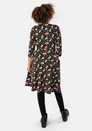 Kit Conversational Rabbit Print Cotton Dress