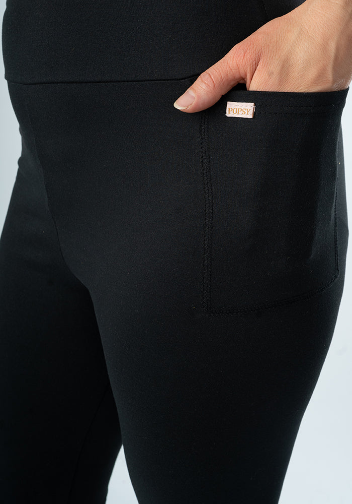 Twelfth angle of Kiva Black Cycling Shorts