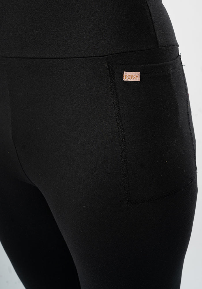 Tenth angle of Kiva Black Cycling Shorts