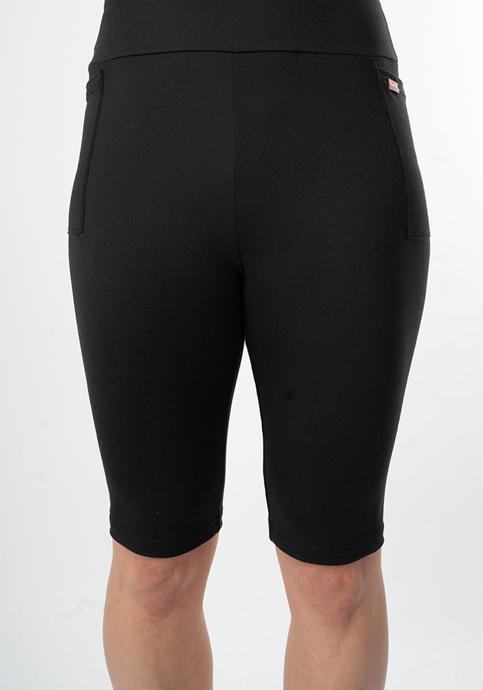 Fifth angle of Kiva Black Cycling Shorts