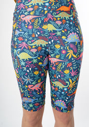 Kiva Dinosaur Print Cycling Shorts