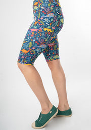 Kiva Dinosaur Print Cycling Shorts