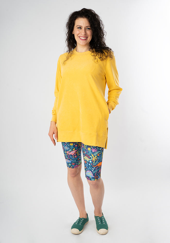 Fifth angle of Kiva Dinosaur Print Cycling Shorts