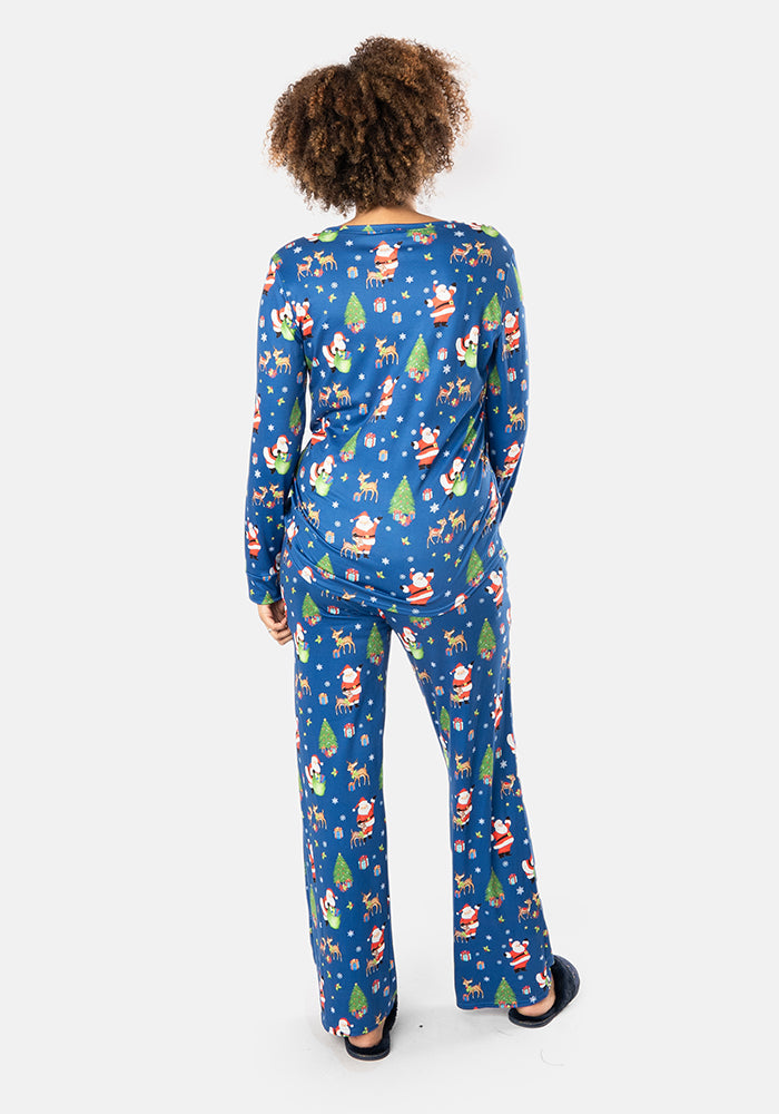 Kringle Santa Print Pyjama Set