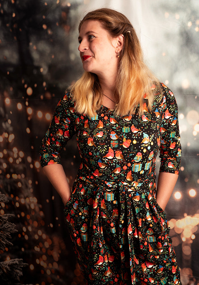 Kris Robins Print Cotton Dress