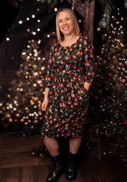 Kris Robins Print Cotton Dress