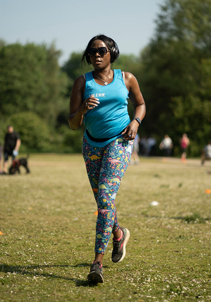 Eleventh angle of Rene Dinosaur Print Popsy Leggings