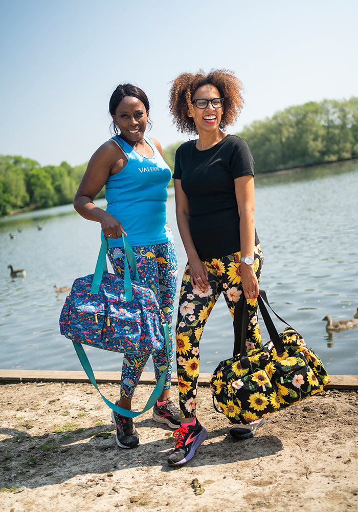 Eighth angle of Rene Sunflower Print Popsy Leggings