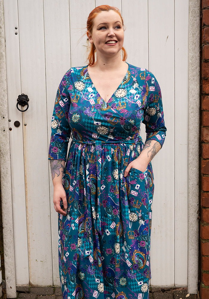 Eighth angle of Lacie Looking Glass Print Midi Dress