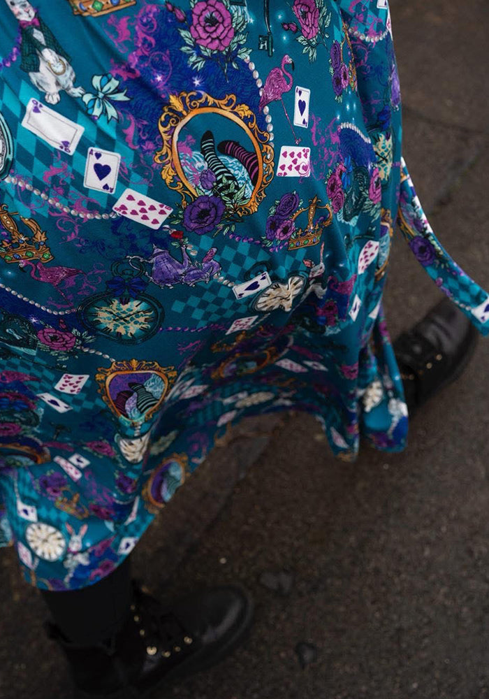 Sixth angle of Lacie Looking Glass Print Midi Dress