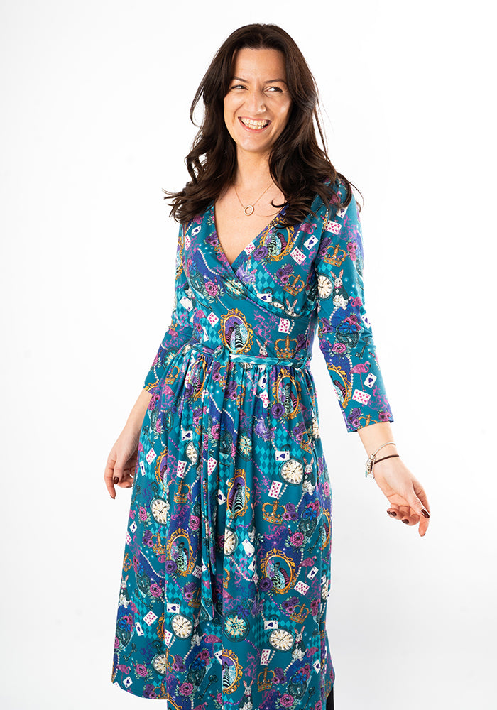 Seventh angle of Lacie Looking Glass Print Midi Dress