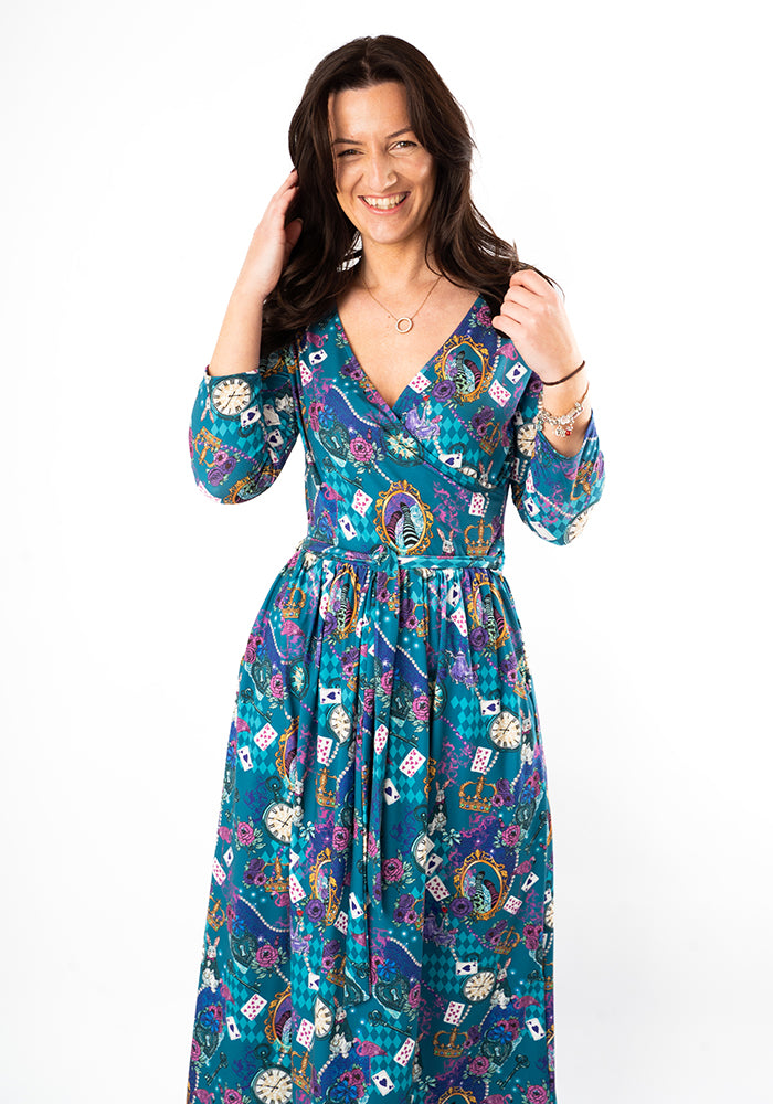 Fifth angle of Lacie Looking Glass Print Midi Dress