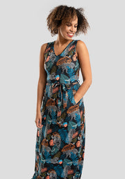 Lana Jungle Leopard Print Maxi Dress