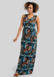 Lana Jungle Leopard Print Maxi Dress