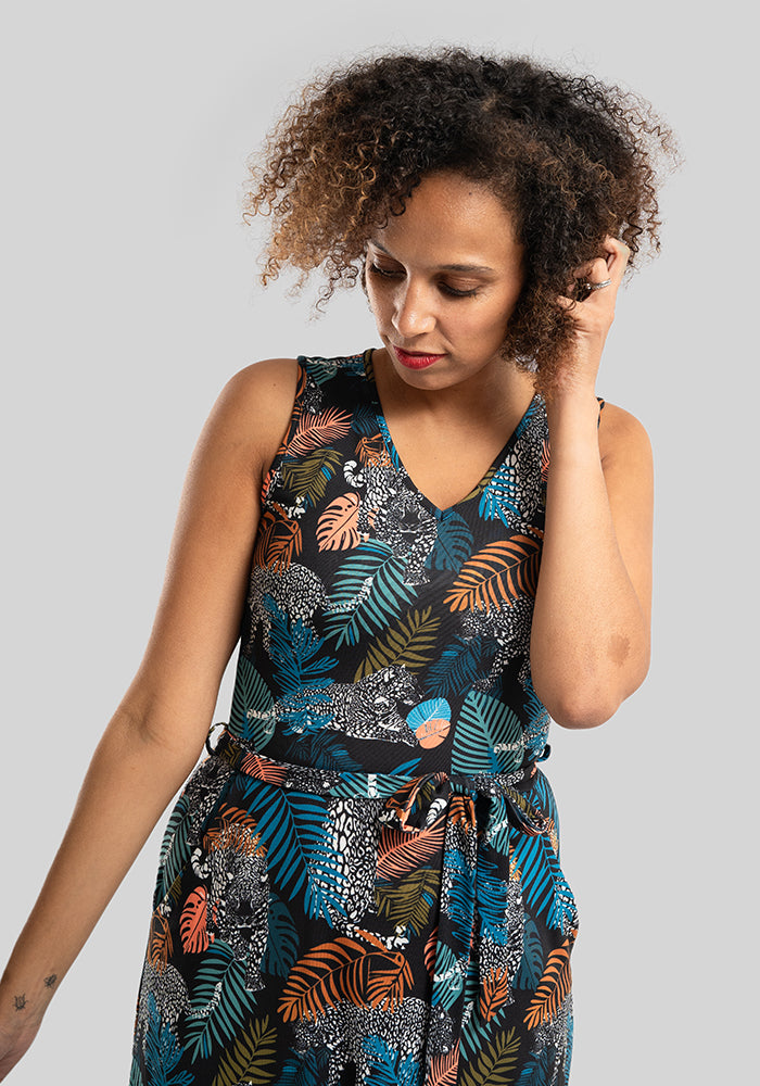 Lana Jungle Leopard Print Maxi Dress