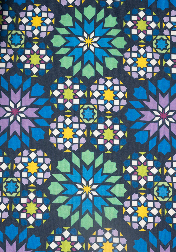 Landry Moroccan Tile Print Culotte Leg Jumpsuit