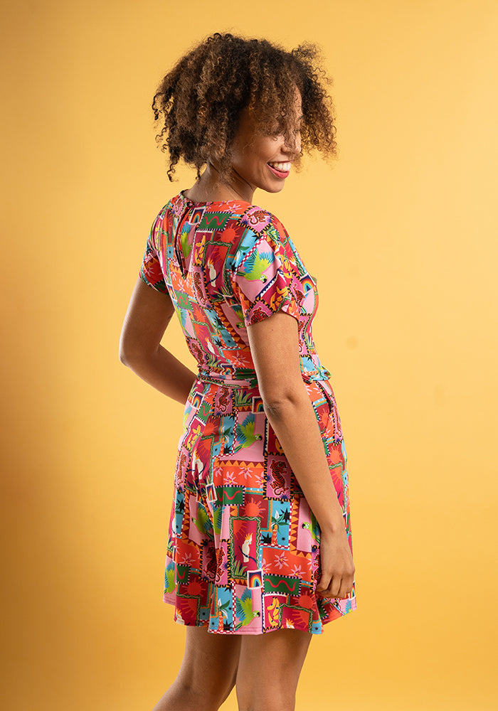 Lani Jungle Patchwork Print Playsuit