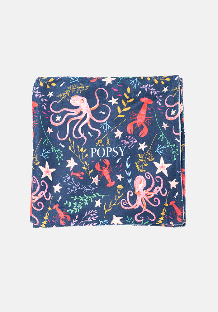 Large Octopus Print Towel