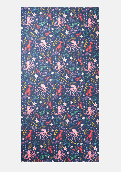 Large Octopus Print Towel