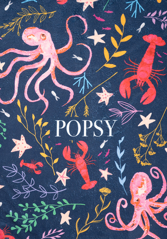 Large Octopus Print Towel