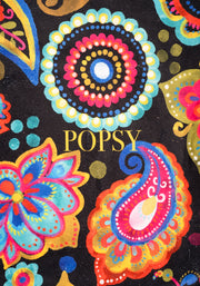 Large Painted Paisley Print Towel