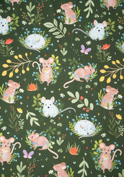 Children's Autumn Mice Print Dress (Layla)