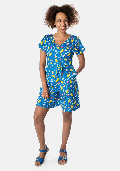 Leela Lemon Floral Print Playsuit