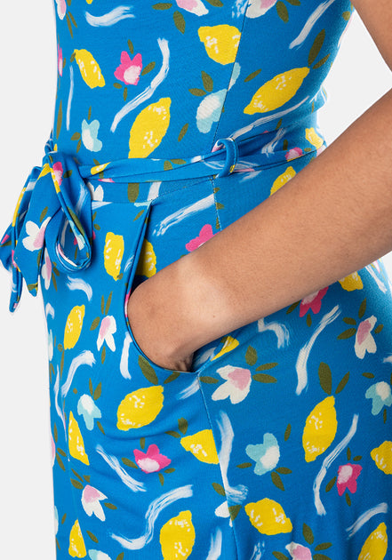 Leela Lemon Floral Print Playsuit – Popsy Clothing