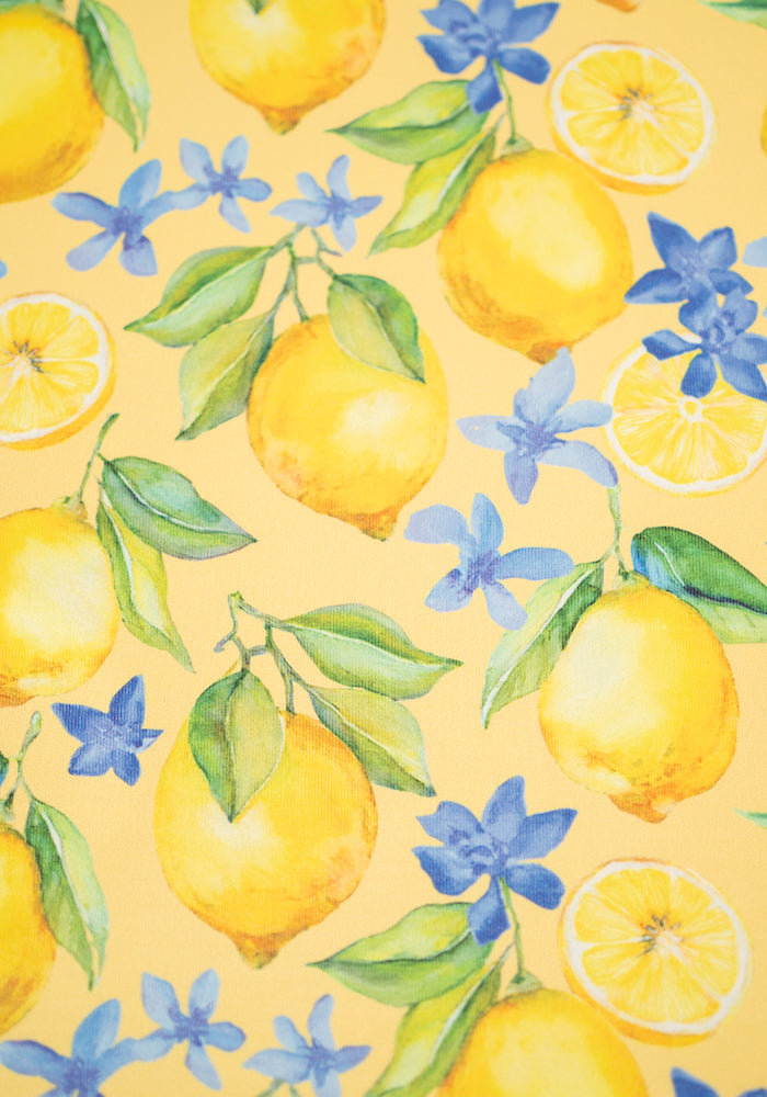 Second angle of Aramis Lemon Print Tiered Hem Jersey Midi Skirt