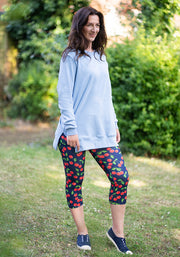 Lewis Cherry Print Capri Leggings