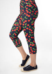 Lewis Cherry Print Capri Leggings