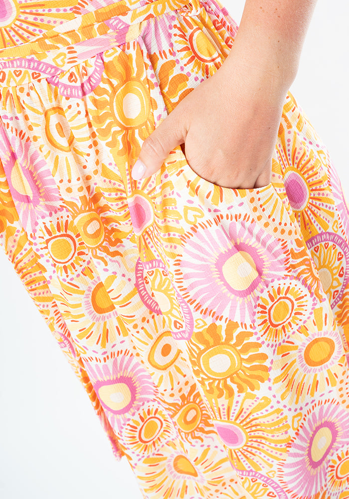 Lianne Sunray Print Midi Dress