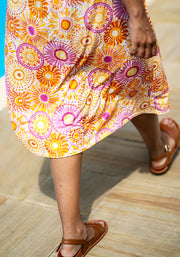 Lianne Sunray Print Midi Dress