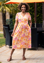 Lianne Sunray Print Midi Dress