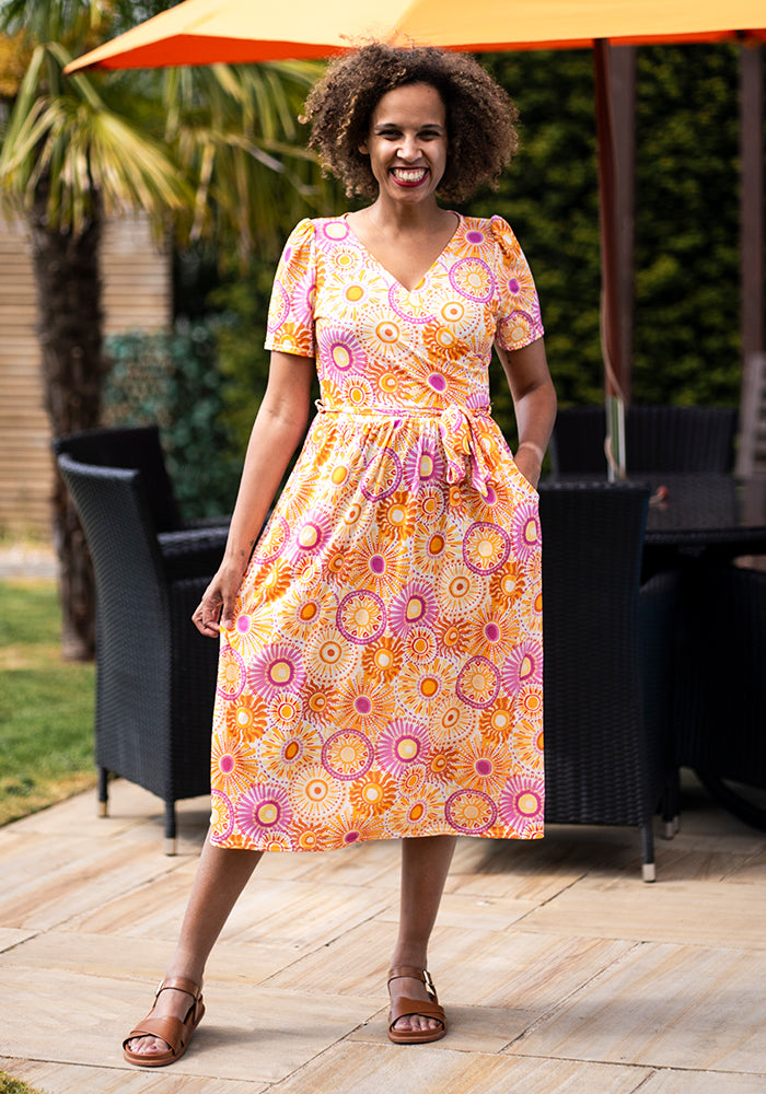 Lianne Sunray Print Midi Dress