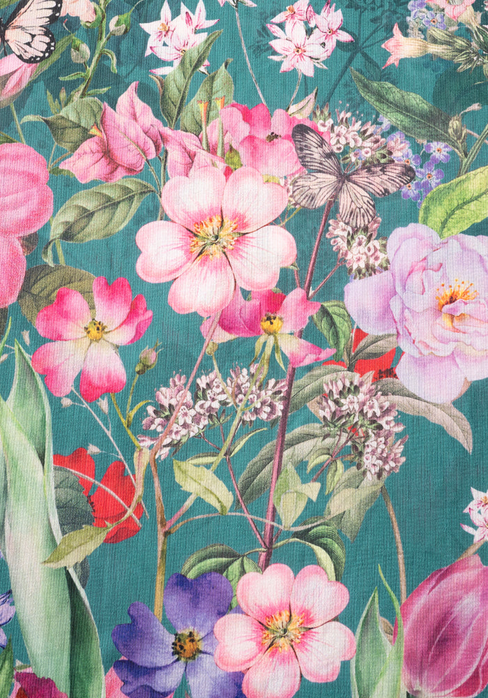 Second angle of Lila-Jane Meadow Border Print Maxi Skirt