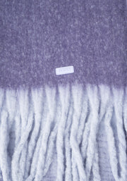 Lilac Two Tone Cosy Knitted Scarf