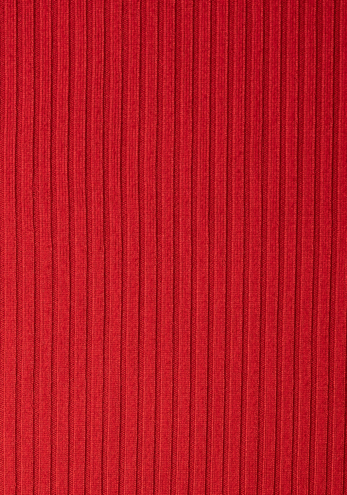 Lilah Red Turtle Neck Tiered Hem Dress