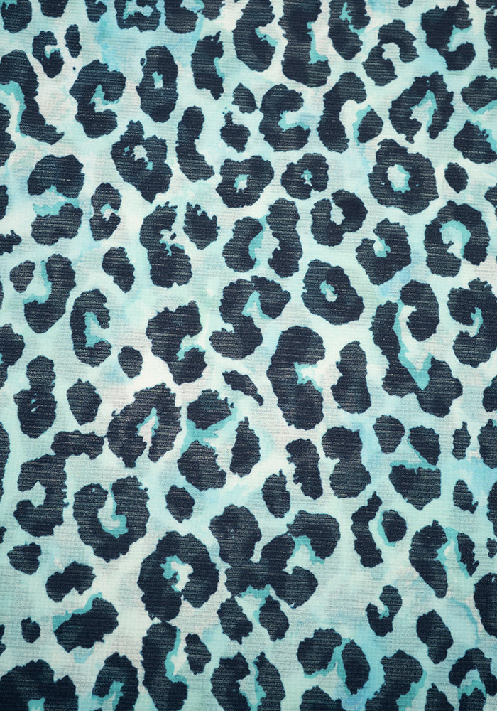 Second angle of Lillian Watercolour Animal Print Maxi Dress