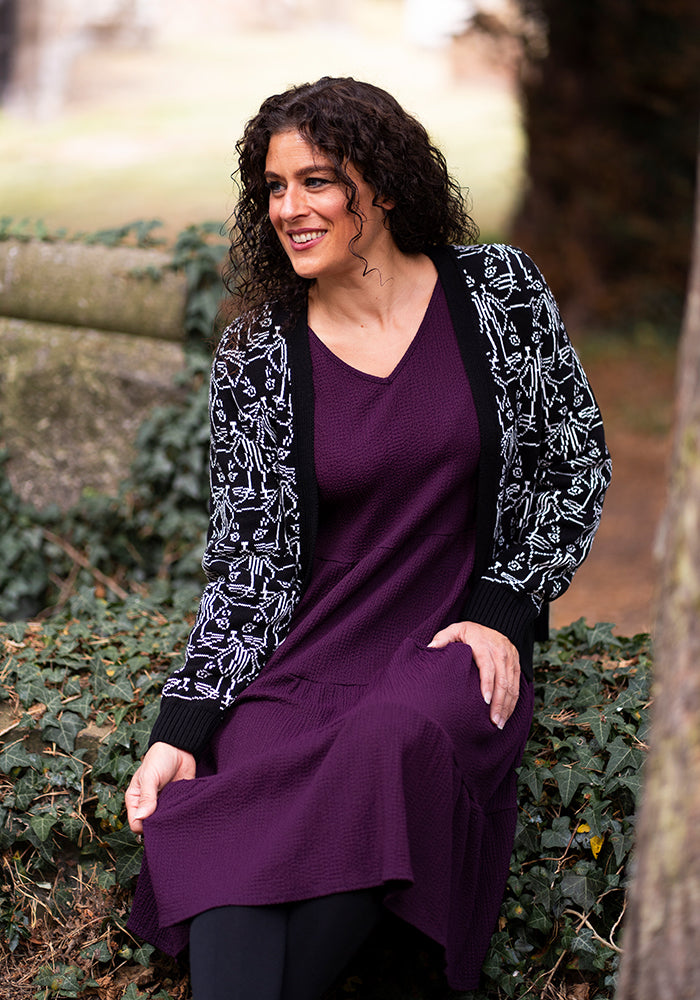 Fifth angle of Linear Cats Cardigan