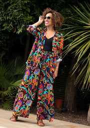 Laken Painted Paisley Print Woven Popsy Shirt