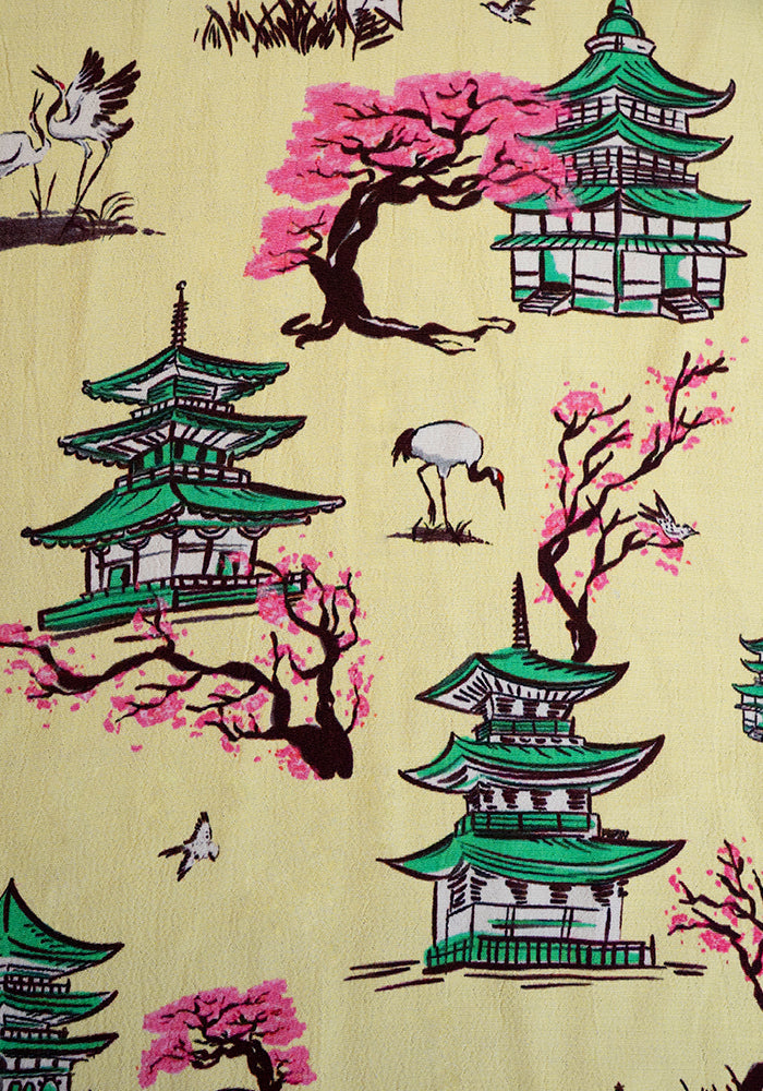Second angle of Lisa Zen Garden Print Midi Dress