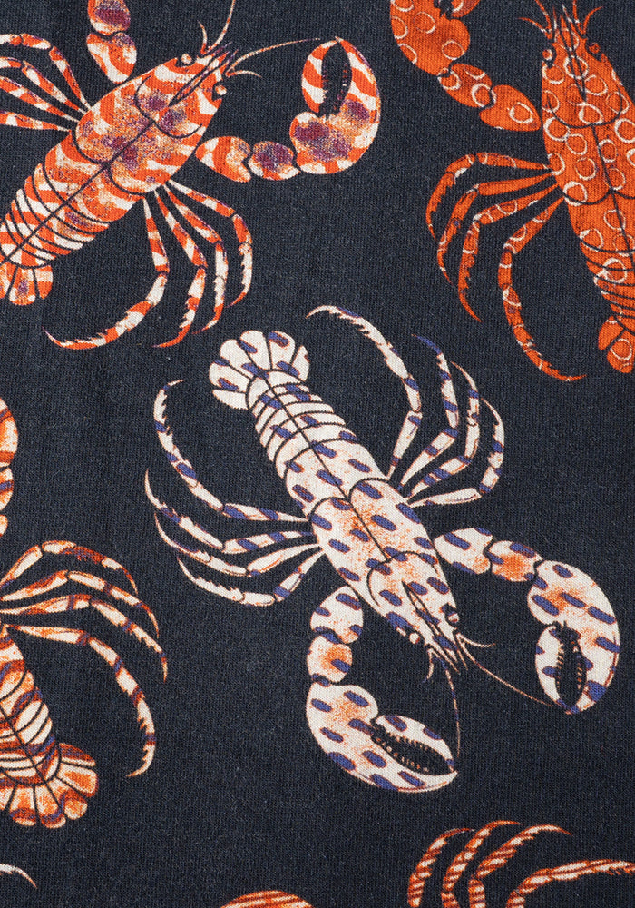 Daria Lobster Print Cotton Dress