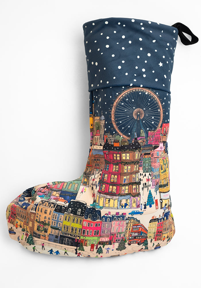 London Border Print Stocking
