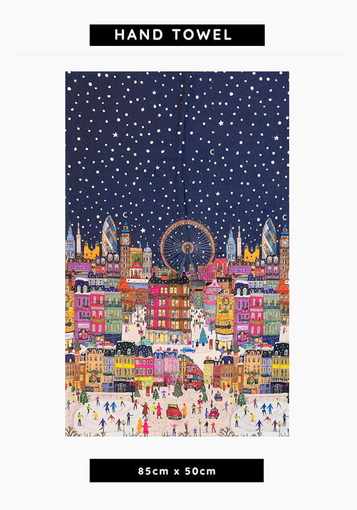 London Print Hand Towel
