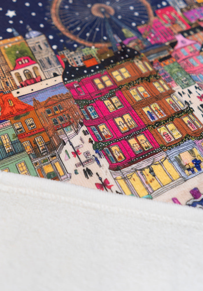 London Print Hand Towel