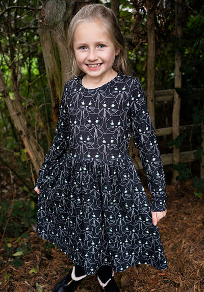 Children's Cat Face Print Dress (Lottie)